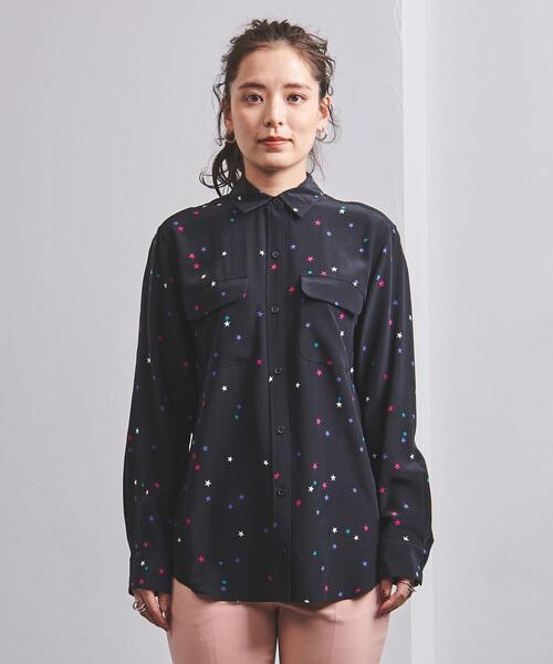 EQUIPMENT(エキップモン)の「<EQUIPMENT(エキップモン)>SIGN MLT STAR シャツ ■■■(シャツ/ブラウス・レディース・ブラック・S)」の2枚目の写真
