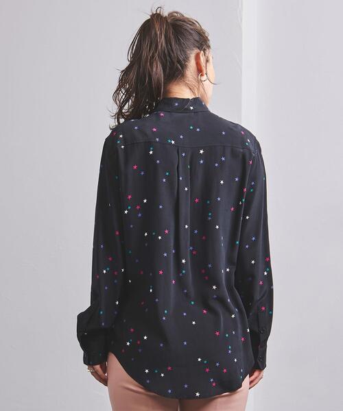 EQUIPMENT(エキップモン)の「<EQUIPMENT(エキップモン)>SIGN MLT STAR シャツ ■■■(シャツ/ブラウス・レディース・ブラック・S)」の4枚目の写真