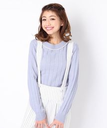 Heather | パールネックニットプルオーバー　557996(ニット/セーター)