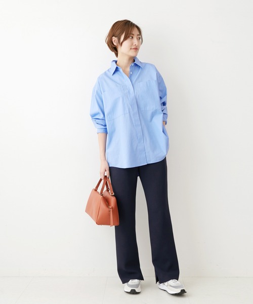追加》＆NAVY デザインジョーゼットフレアパンツ（その他パンツ