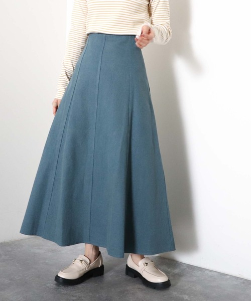 archives(アルシーヴ)の「デニムバックレースアップスカート(デニムスカート・レディース・アイボリー/ブラック/ロイヤルブルー・MEDIUM)」の4枚目の写真