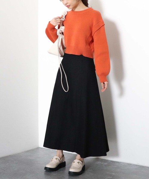 archives(アルシーヴ)の「デニムバックレースアップスカート(デニムスカート・レディース・アイボリー/ブラック/ロイヤルブルー・MEDIUM)」の13枚目の写真