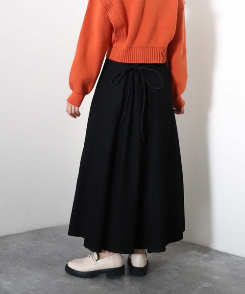 archives(アルシーヴ)の「デニムバックレースアップスカート(デニムスカート・レディース・アイボリー/ブラック/ロイヤルブルー・MEDIUM)」の8枚目の写真