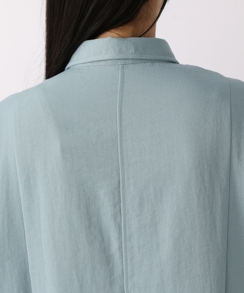 LOWRYS FARM（ローリーズファーム）の「オックスソデフリルシャツワンピース　262582（ワンピース・レディース・チャコールグレー/ベージュ/ブルー・FREE）」の16枚目の写真