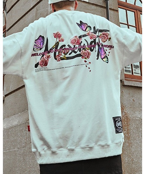 【Re:one】Embroidery flower white cut and sew(MA)（Tシャツ/カットソー）｜VIBGYOR（ヴィブジョー）