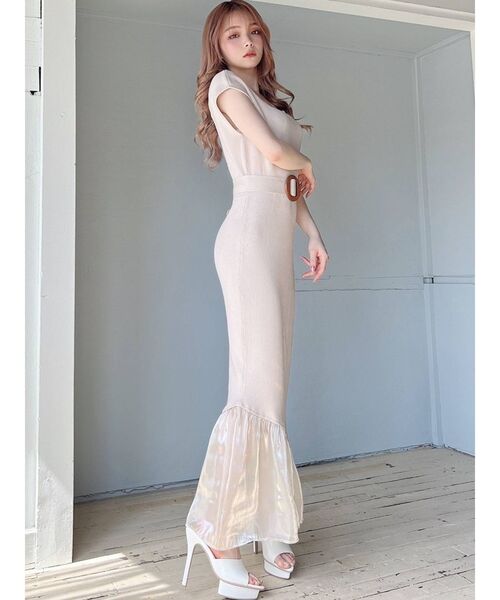 RESEXXY（リゼクシー）の「裾シアーマーメイドワンピース（ワンピース・レディース・ブラック/ブルー/アイボリー・FREE）」の20枚目の写真