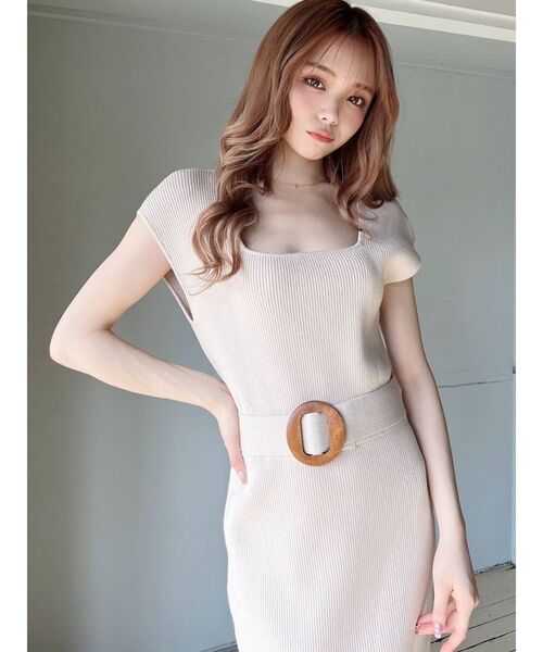 RESEXXY（リゼクシー）の「裾シアーマーメイドワンピース（ワンピース・レディース・ブラック/ブルー/アイボリー・FREE）」の12枚目の写真