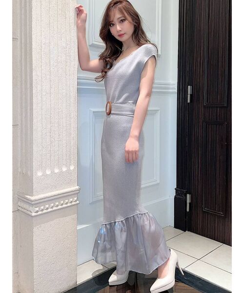 RESEXXY（リゼクシー）の「裾シアーマーメイドワンピース（ワンピース・レディース・ブラック/ブルー/アイボリー・FREE）」の16枚目の写真