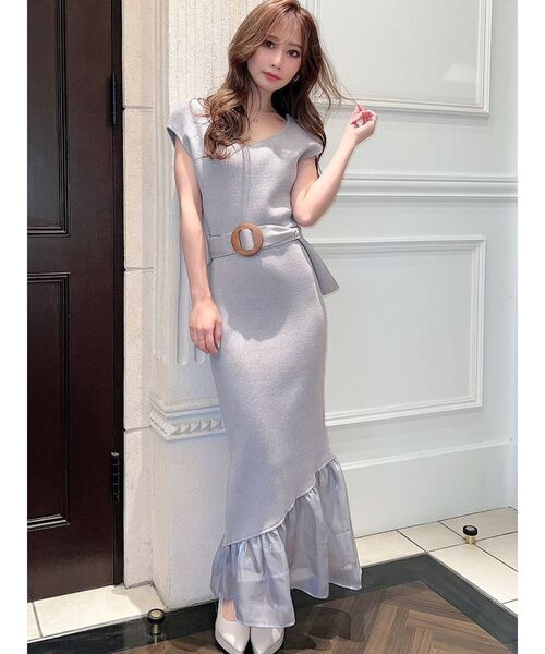 RESEXXY（リゼクシー）の「裾シアーマーメイドワンピース（ワンピース・レディース・ブラック/ブルー/アイボリー・FREE）」の8枚目の写真