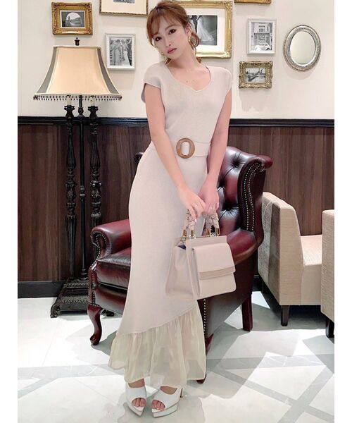 RESEXXY（リゼクシー）の「裾シアーマーメイドワンピース（ワンピース・レディース・ブラック/ブルー/アイボリー・FREE）」の13枚目の写真