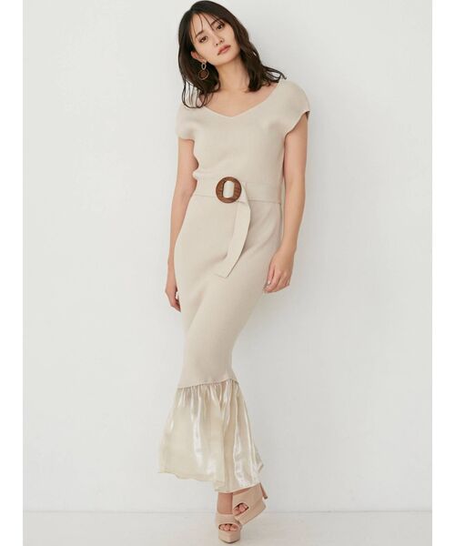 RESEXXY（リゼクシー）の「裾シアーマーメイドワンピース（ワンピース・レディース・ブラック/ブルー/アイボリー・FREE）」の10枚目の写真