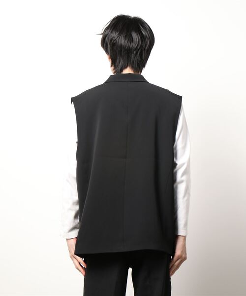 re_k by JUNRED(レクバイジュンレッド)の「【 re_k by JUNRed 】リファインTRジレ(ベスト・メンズ・グレー/ブラック/オフホワイト・M/S/L)」の5枚目の写真