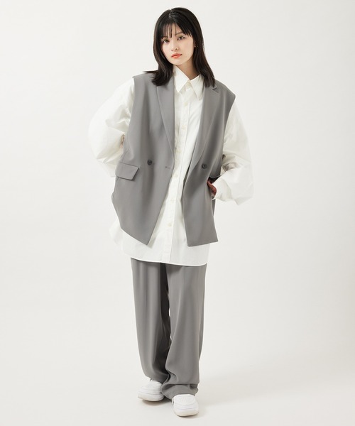 re_k by JUNRED(レクバイジュンレッド)の「【 re_k by JUNRed 】リファインTRジレ(ベスト・メンズ・グレー/ブラック/オフホワイト・M/S/L)」の15枚目の写真
