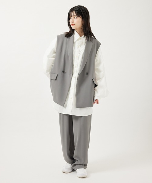 re_k by JUNRED(レクバイジュンレッド)の「【 re_k by JUNRed 】リファインTRジレ(ベスト・メンズ・グレー/ブラック/オフホワイト・M/S/L)」の16枚目の写真