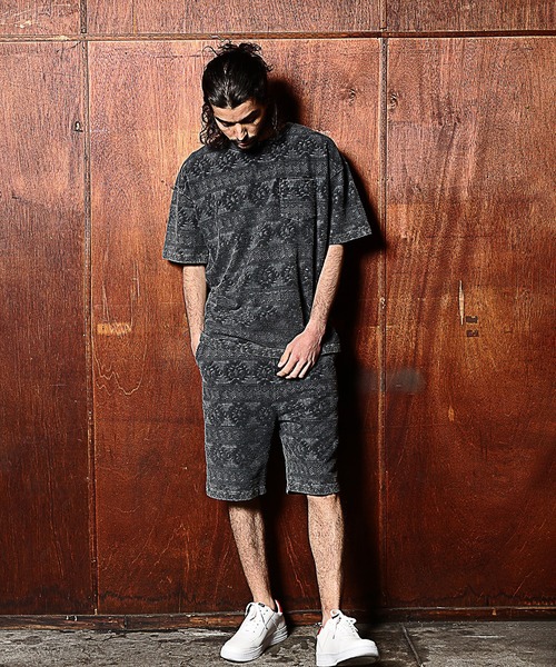 RATTLE TRAP(ラトルトラップ)の「【セットアップ対応】ピグメントバイオパイルジャガードショートパンツ(その他パンツ・メンズ・ブラック/ベージュ/ブルー・S/M/L)」の6枚目の写真