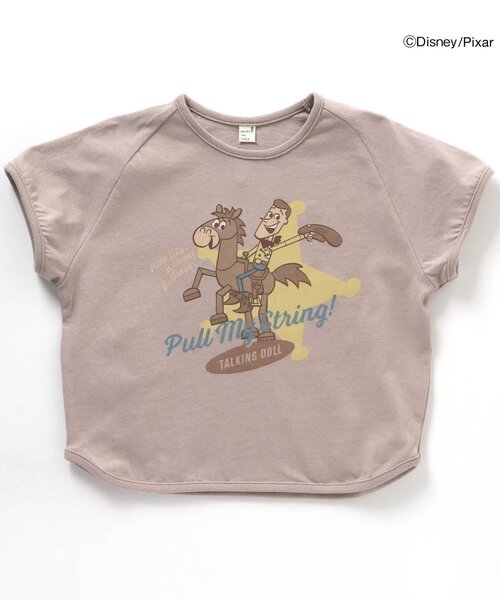 Disney（ディズニー）の「ディズニーキャラクターTシャツ/トイストーリー（Tシャツ/カットソー・キッズ・ブラウン/サックスブルー/ピンク/イエロー/オレンジ/ミント・90/100/110/120/80/130/140）」の2枚目の写真