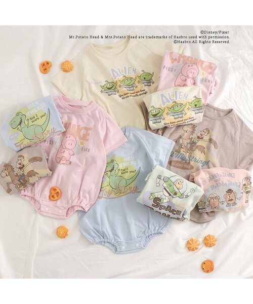 Disney（ディズニー）の「ディズニーキャラクターTシャツ/トイストーリー（Tシャツ/カットソー・キッズ・ブラウン/サックスブルー/ピンク/イエロー/オレンジ/ミント・90/100/110/120/80/130/140）」の14枚目の写真
