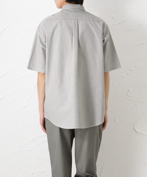 Mac-House(マックハウス)の「ORGABITS オーガビッツ ストライプレギュラーシャツ(シャツ/ブラウス・メンズ・グレー/ブルー・L/S/XL/M)」の7枚目の写真