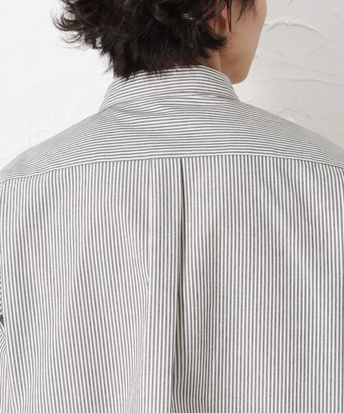 Mac-House(マックハウス)の「ORGABITS オーガビッツ ストライプレギュラーシャツ(シャツ/ブラウス・メンズ・グレー/ブルー・L/S/XL/M)」の12枚目の写真