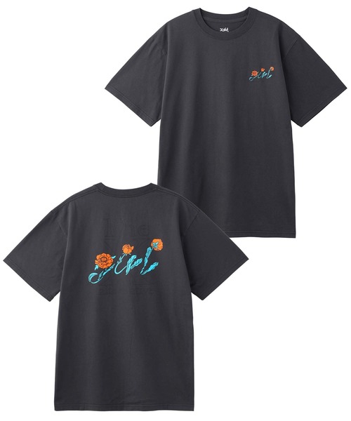 X-girl（エックスガール）の「BOTANICAL LOGO S/S TEE/バラモチーフ　バックプリント　Tシャツ（Tシャツ/カットソー・レディース・ホワイト/チャコール/ライトパープル・S/M/L/XL）」の20枚目の写真