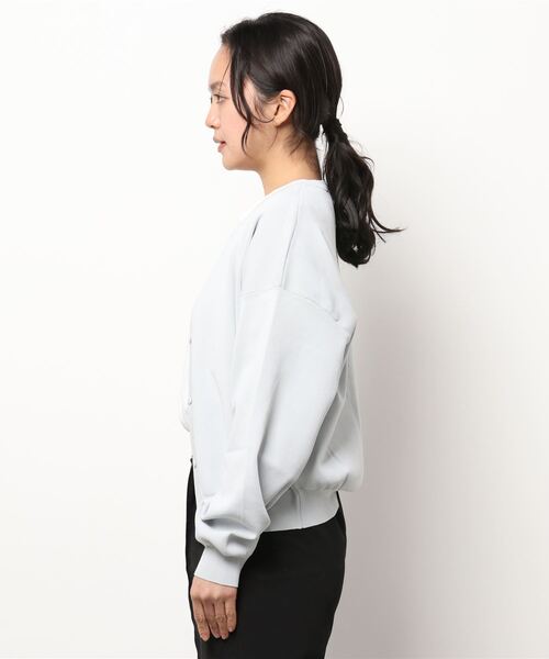 OUVRAGE CLASSE(ウヴラージュクラス)の「比翼カーディガン(カーディガン/ボレロ・レディース・オフホワイト/ライトグレー/ブラック/ネイビー/ピンク/ライム・FREE)」の7枚目の写真