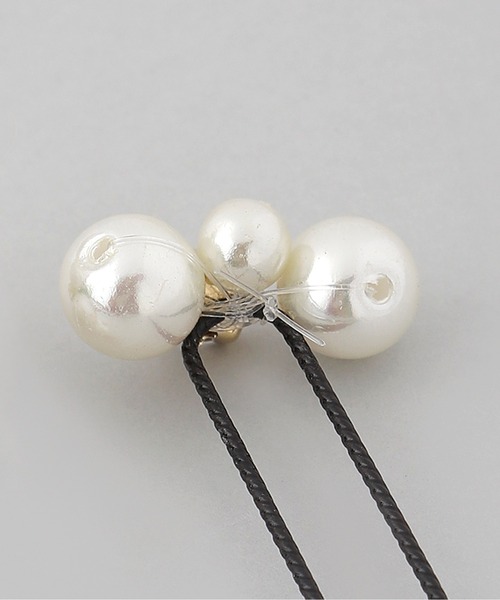 ANEMONE（アネモネ）の「パール×ビジューUピン[3本セット]（その他ヘアアクセサリー・レディース・ホワイト・FREE）」の6枚目の写真