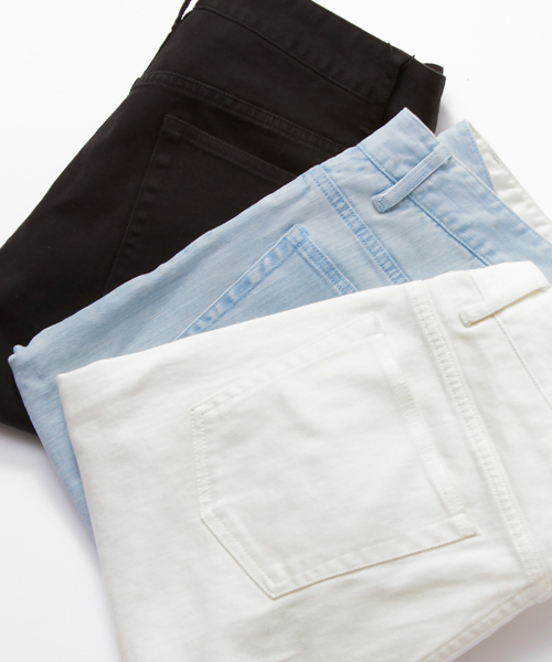 BEAUTY&YOUTH UNITED ARROWS（ビューティーアンドユースユナイテッドアローズ）の「BY ∴ カット/オフ 5ポケット アンクルパンツ◆（その他パンツ・メンズ・オフホワイト/ブラック/ライトブルー・MEDIUM/LARGE/SMALL/X-LARGE）」の14枚目の写真