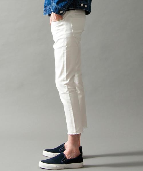 BEAUTY&YOUTH UNITED ARROWS（ビューティーアンドユースユナイテッドアローズ）の「BY ∴ カット/オフ 5ポケット アンクルパンツ◆（その他パンツ・メンズ・オフホワイト/ブラック/ライトブルー・MEDIUM/LARGE/SMALL/X-LARGE）」の6枚目の写真