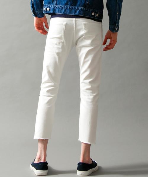BEAUTY&YOUTH UNITED ARROWS（ビューティーアンドユースユナイテッドアローズ）の「BY ∴ カット/オフ 5ポケット アンクルパンツ◆（その他パンツ・メンズ・オフホワイト/ブラック/ライトブルー・MEDIUM/LARGE/SMALL/X-LARGE）」の7枚目の写真