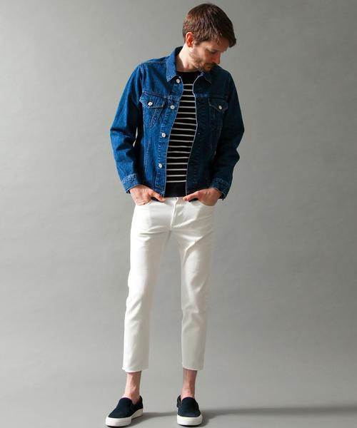 BEAUTY&YOUTH UNITED ARROWS（ビューティーアンドユースユナイテッドアローズ）の「BY ∴ カット/オフ 5ポケット アンクルパンツ◆（その他パンツ・メンズ・オフホワイト/ブラック/ライトブルー・MEDIUM/LARGE/SMALL/X-LARGE）」の8枚目の写真