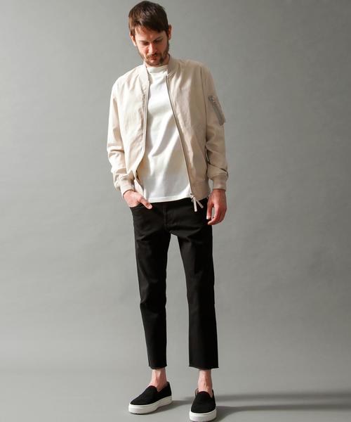 BEAUTY&YOUTH UNITED ARROWS（ビューティーアンドユースユナイテッドアローズ）の「BY ∴ カット/オフ 5ポケット アンクルパンツ◆（その他パンツ・メンズ・オフホワイト/ブラック/ライトブルー・MEDIUM/LARGE/SMALL/X-LARGE）」の9枚目の写真