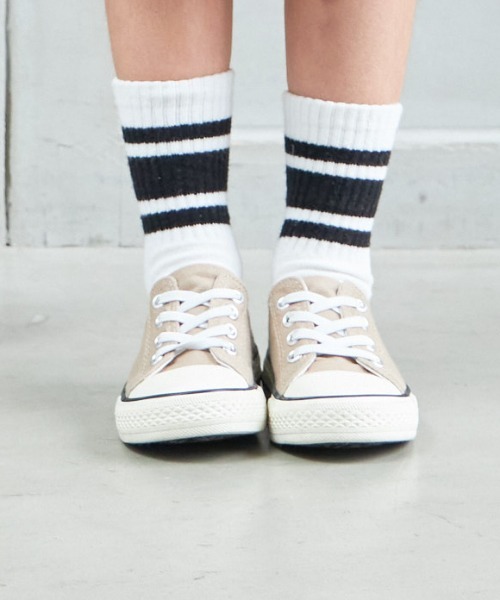 MAKE YOUR DAY（メイクユアデイ）の「MYDラインソックス（ソックス/靴下・キッズ・ブラック/レッド/オフホワイト/ライム・24/15 /18/21）」の12枚目の写真