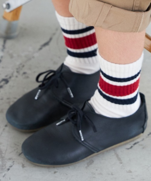 MAKE YOUR DAY（メイクユアデイ）の「MYDラインソックス（ソックス/靴下・キッズ・ブラック/レッド/オフホワイト/ライム・24/15 /18/21）」の14枚目の写真