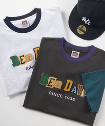 BEN DAVIS（ベンデイビス）の「【BEN DAVIS/ベンデイビス】ビッグシルエット ランダムカラフル ロゴワッペン BIGTシャツ/ 半袖Tシャツ（Tシャツ/カットソー・メンズ）」