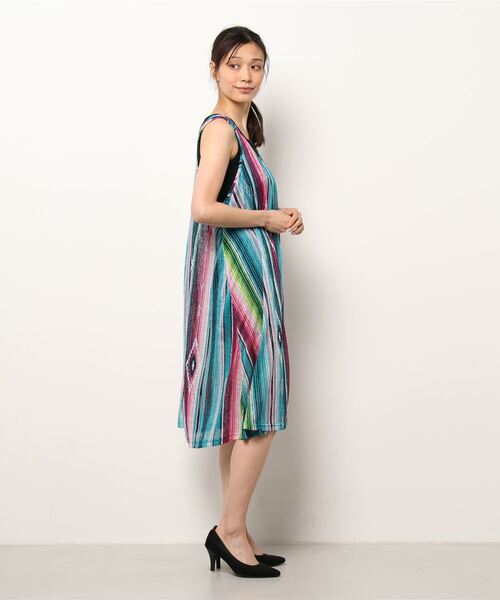 チチカカ（チチカカ）の「サラッペフレアワンピース（ワンピース・レディース・オレンジ/ブルー・FREE）」の15枚目の写真