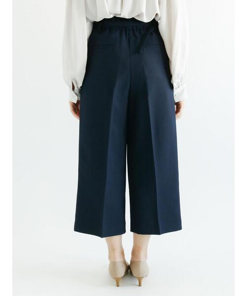 Te chichi（テチチ）の「ベルト付麻調ワイドクロップドパンツ（その他パンツ・レディース・イエロー/ネイビー/ベージュ・SMALL/MEDIUM）」の16枚目の写真