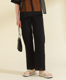 Ray BEAMS | Ray BEAMS / オーガンジー 1タック パンツ(その他パンツ)