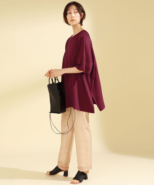 Ray BEAMS（レイビームス）の「Ray BEAMS / オーガンジー 1タック パンツ（その他パンツ・レディース・ベージュ/ブラック・0/1）」の19枚目の写真