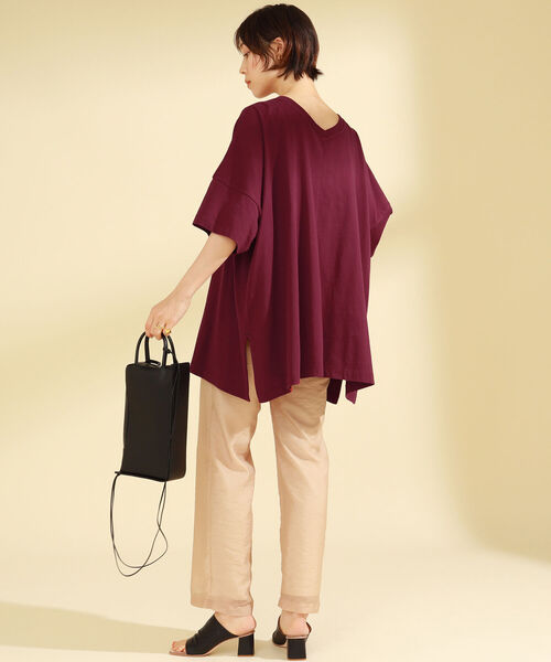 Ray BEAMS（レイビームス）の「Ray BEAMS / オーガンジー 1タック パンツ（その他パンツ・レディース・ベージュ/ブラック・0/1）」の20枚目の写真