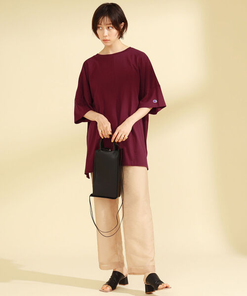 Ray BEAMS（レイビームス）の「Ray BEAMS / オーガンジー 1タック パンツ（その他パンツ・レディース・ベージュ/ブラック・0/1）」の21枚目の写真