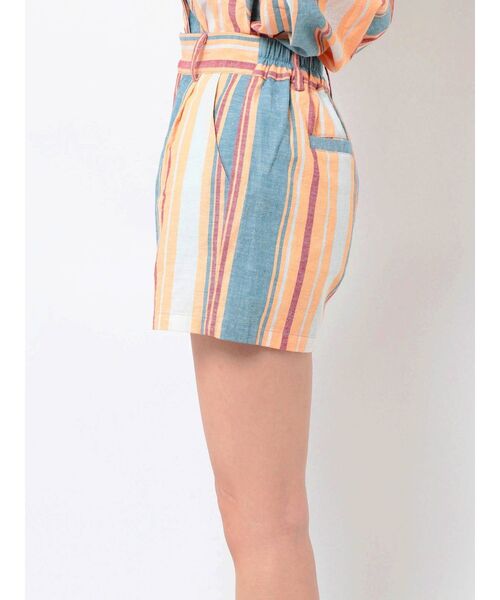 jouetie（ジュエティ）の「マルチストライプパターンキュロット【セットアップ対応】（その他パンツ・レディース・ブルー/ブラック/イエロー・MEDIUM）」の15枚目の写真