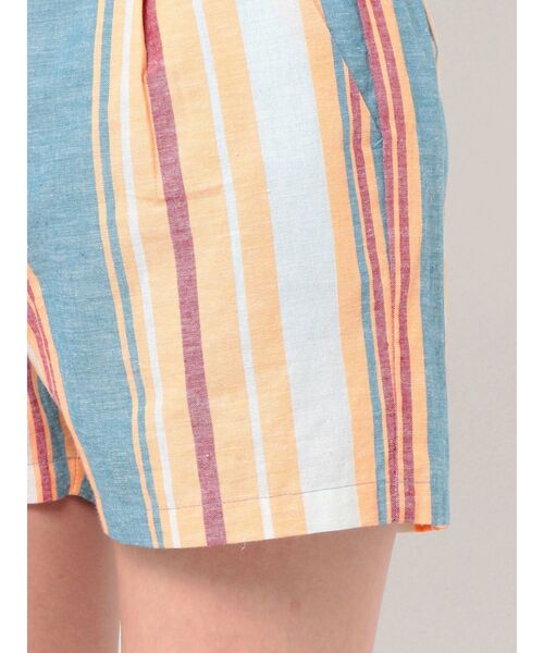 jouetie（ジュエティ）の「マルチストライプパターンキュロット【セットアップ対応】（その他パンツ・レディース・ブルー/ブラック/イエロー・MEDIUM）」の20枚目の写真