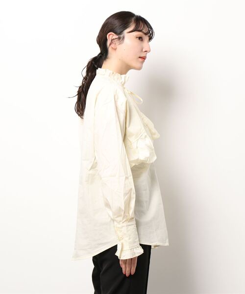 Wefst（ウェスト）の「【Wefst】レイヤードフリルブラウス（シャツ/ブラウス・レディース・ホワイト/イエロー・FREE）」の13枚目の写真