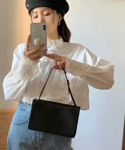 Wefst（ウェスト）の「【Wefst】レイヤードフリルブラウス（シャツ/ブラウス・レディース・ホワイト/イエロー・FREE）」の18枚目の写真