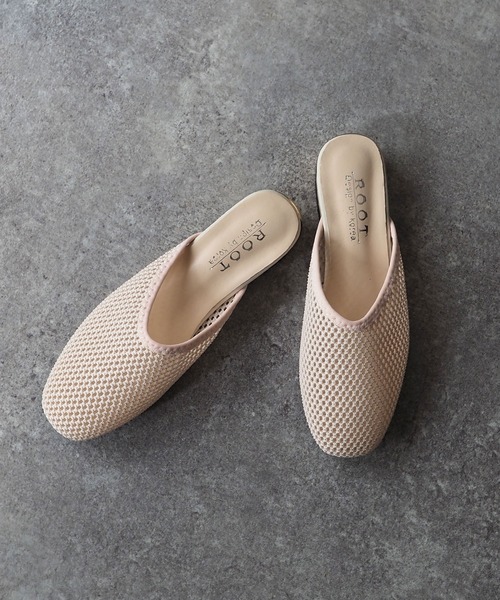 Riberry（リベリー）の「メッシュスリッパサンダル（サンダル・レディース・ブラック/アイボリー・MEDIUM/LARGE）」の13枚目の写真