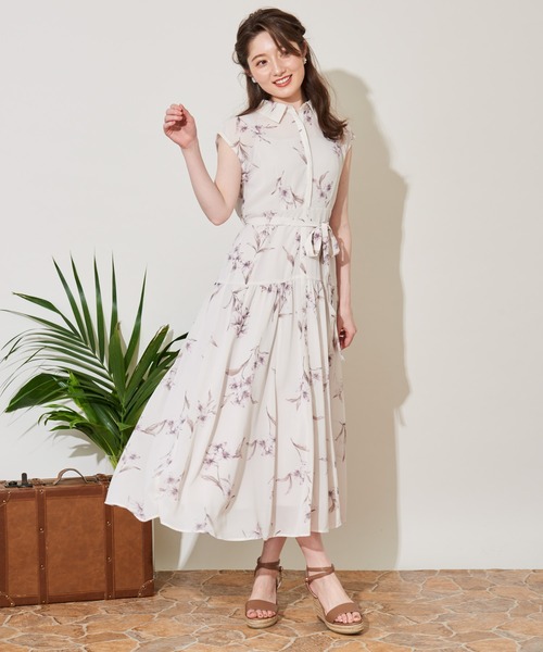 NOELA（ノエラ）の「カサブランカプリントシャツワンピ（ワンピース 