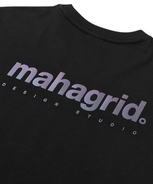 MAHAGRID(マハグリッド)の「【mahagrid】RAINBOW REFLECTIVE LOGO TEE / マハグリッド レインボー リフレクティブ ロゴ Tシャツ(Tシャツ/カットソー・メンズ・ホワイト/チャコールグレー/ブラック・SMALL/MEDIUM/LARGE/X-LARGE)」の9枚目の写真