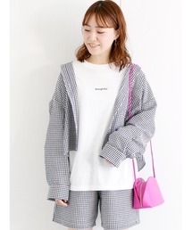 ehka sopo | ギンガムチェックシャツ（セットアップ可）(シャツ/ブラウス)