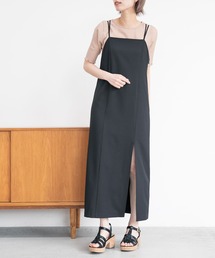 mysty woman | フロントスリットナローキャミワンピース 285655(ワンピース)
