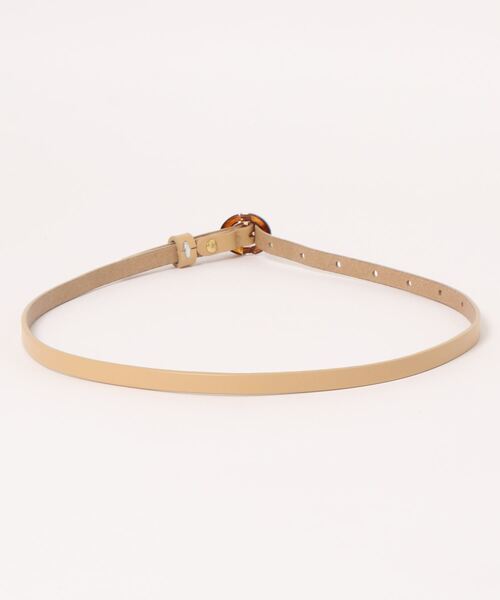 CHILLE（チル）の「ラウンドバックル細ベルト（ベルト・レディース・ベージュ/ブラック/ブルー・FREE）」の4枚目の写真